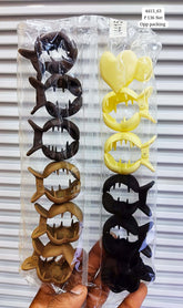 Impression Stylish Colored Plastic Hair Clutcher (Pack of 12)